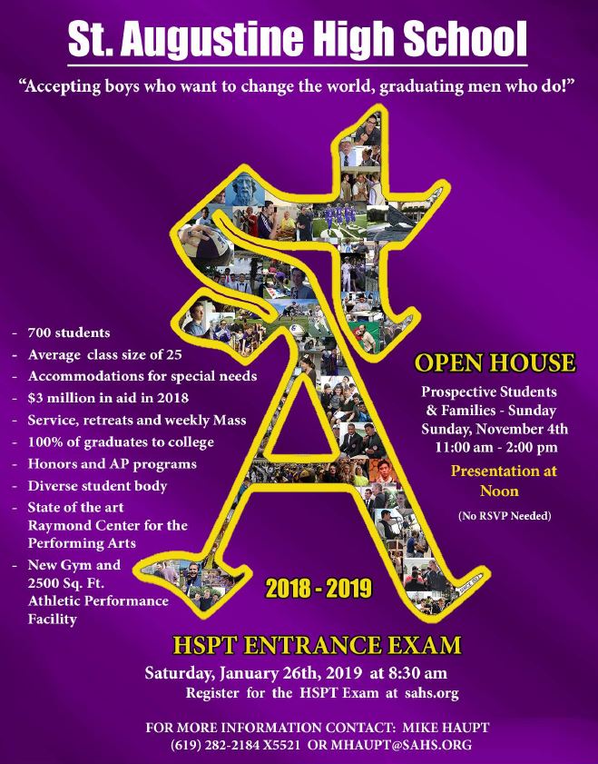 St. Augustine High School Open House