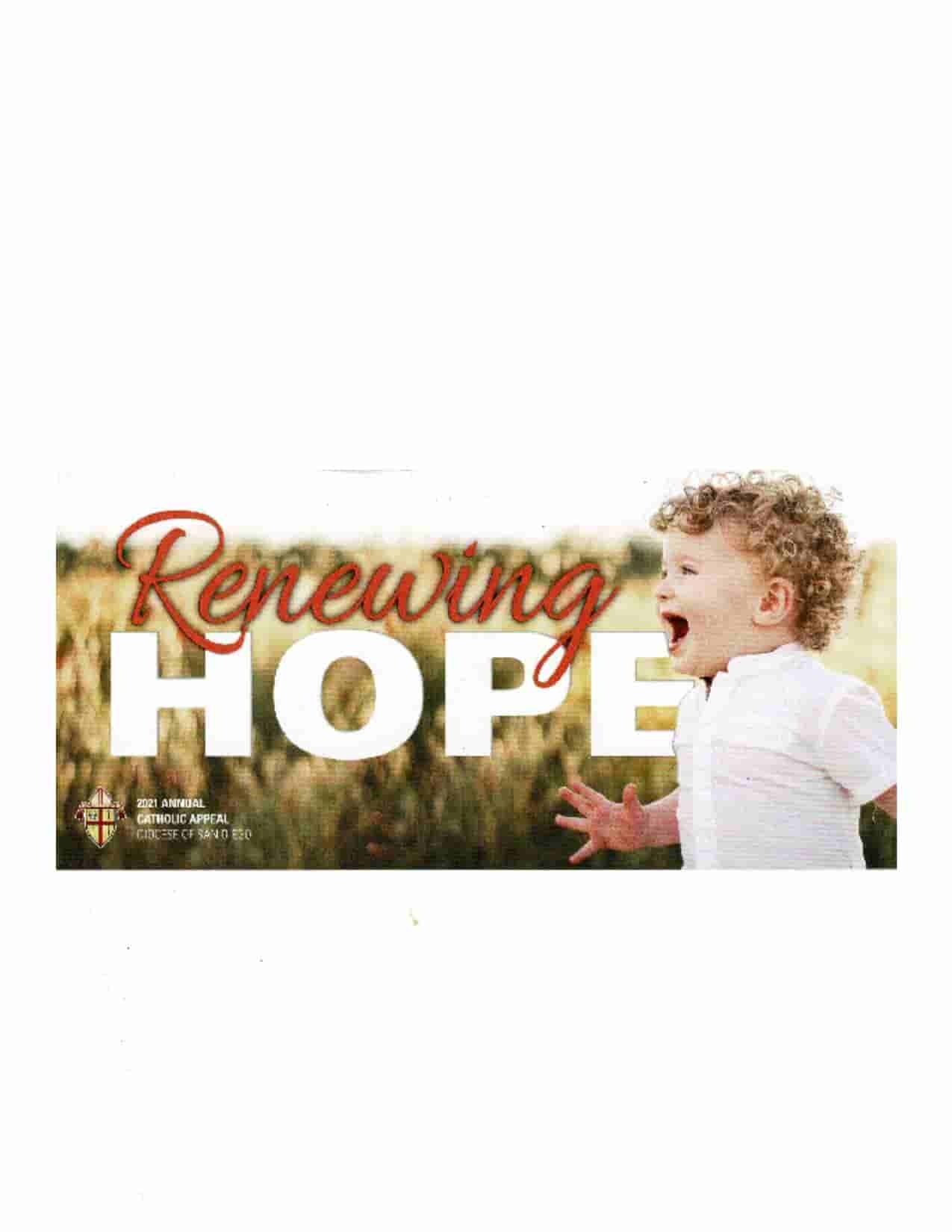 Renewing Hope 2021 Annual Catholic Appeal