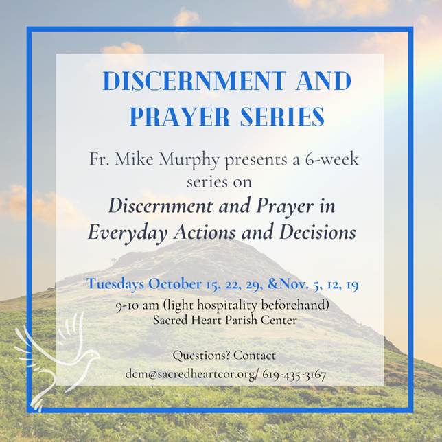 Fall Discernment and Prayer Series